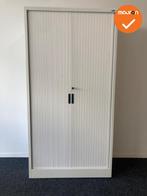 Roldeurkast - Voortman - 195x100x45cm - Wit met metalen deur, Werkplek, Ophalen of Verzenden, Gebruikt, Kast