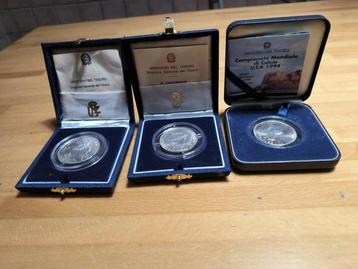 Italië, Republiek Lot of 3 Silver Sets incl 40th