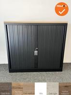 Robberechtse roldeurkast - 105x120x45cm - Zwart - brede lame, Werkplek, Ophalen of Verzenden, Gebruikt, Kast