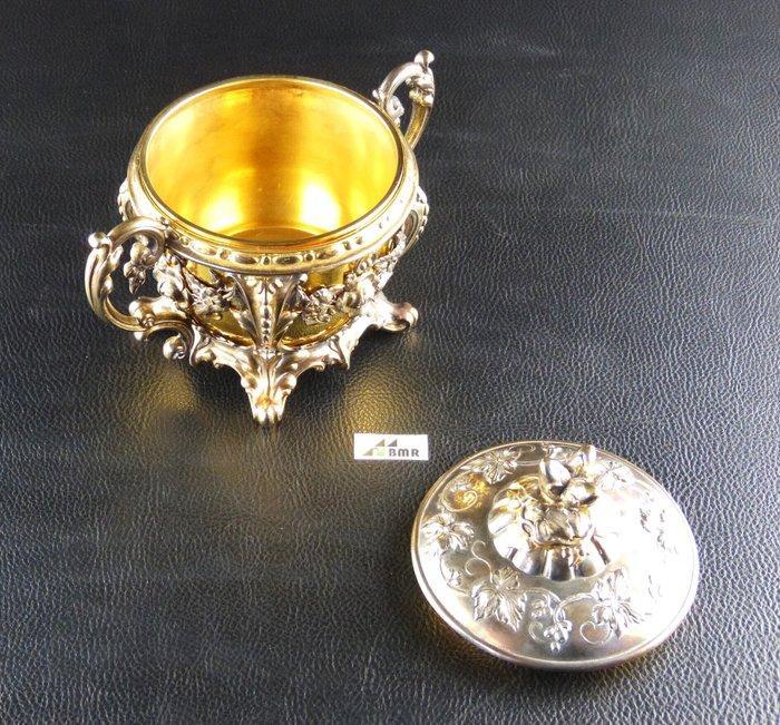 RC/ Frankreich - Kan - Confekt- / suikerpot, rond - .950, Antiek en Kunst, Antiek | Zilver en Goud