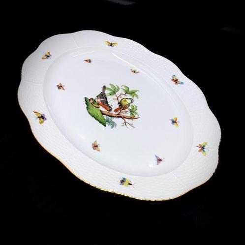 Herend - Large Serving Platter (36,5 cm) - Rothschild Bird, Antiek en Kunst, Antiek | Meubels | Tafels