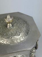 Doos - verzilverd metaal (silverplated) - Theehouder met