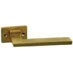 Deurklink Jolie Evoke op rechthoekig rozet antiek goud, Nieuw, Overige materialen, Klink of Kruk
