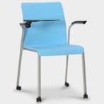 Steelcase conferentiestoel, blauw, 4-poot verrijdbaar ond..., Ophalen of Verzenden, Gebruikt