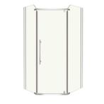 Sanifun douchecabine Finnian 1000 x 800 Z, Ophalen of Verzenden, Douche