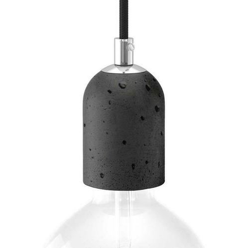 Lamphouder set Donkergrijs Cement E27 fitting Netstroom, Huis en Inrichting, Lampen | Overige, Nieuw, Verzenden