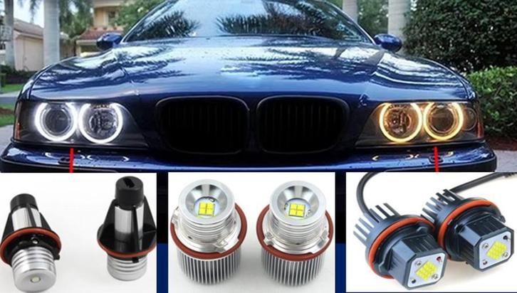 BMW Angel Eyes LED lampen set 1-5-6 of 7 serie X3 en X5, Autos : Pièces & Accessoires, Éclairage, Envoi