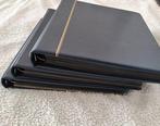 Wereld - 3 stuks Safe-albums met lege inlegvellen, Postzegels en Munten, Gestempeld