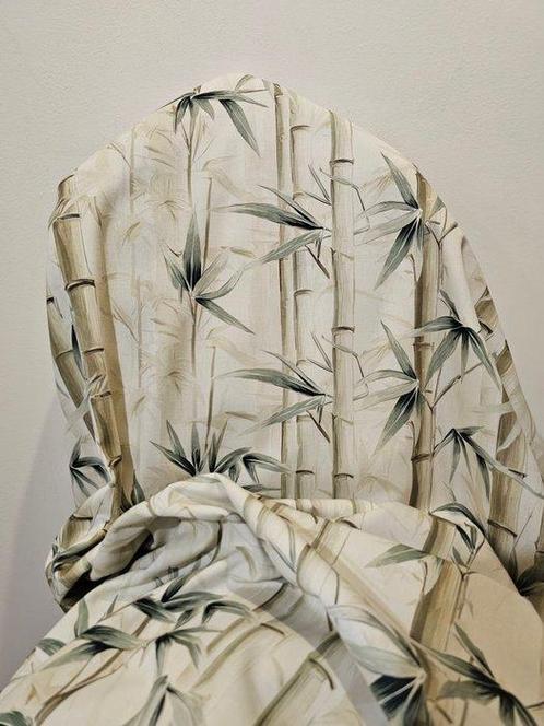 Boheemse stof met realistische bamboestokken - 300x280cm -, Antiek en Kunst, Antiek | Tapijten, Tafelkleden en Textiel
