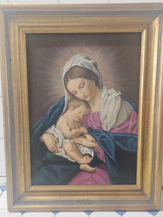 Europese school (XIX) - Virgen con el Niño, Antiek en Kunst, Kunst | Schilderijen | Klassiek