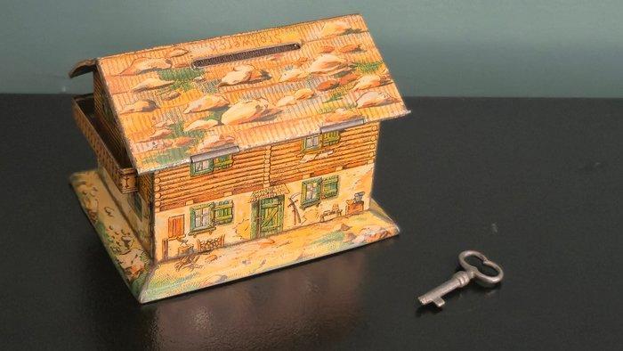 Stollwerck - Blikken speelgoed - Chocolade Sparbüchse Money, Antiek en Kunst, Antiek | Speelgoed