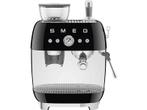 SMEG -  Espresso Machine 50s Style Collection  - Zwart, Verzenden, Nieuw, Afneembaar waterreservoir