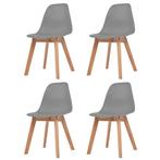 Eetkamerstoelen Grijs (4 st) - Retour Deal - 40% Korting!, Huis en Inrichting, Verzenden, Nieuw, Grijs, Vier