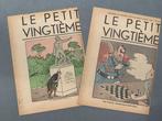 2 fascicules le Petit Vingtième avec couverture de Hergé -