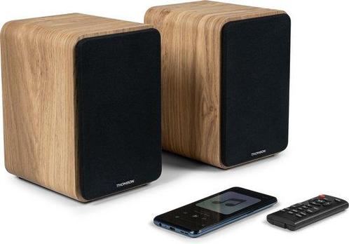 Thomson - Boekenplank Speaker Set - Hout (Audio & Hifi), Audio, Tv en Foto, Cd-spelers, Nieuw, Verzenden