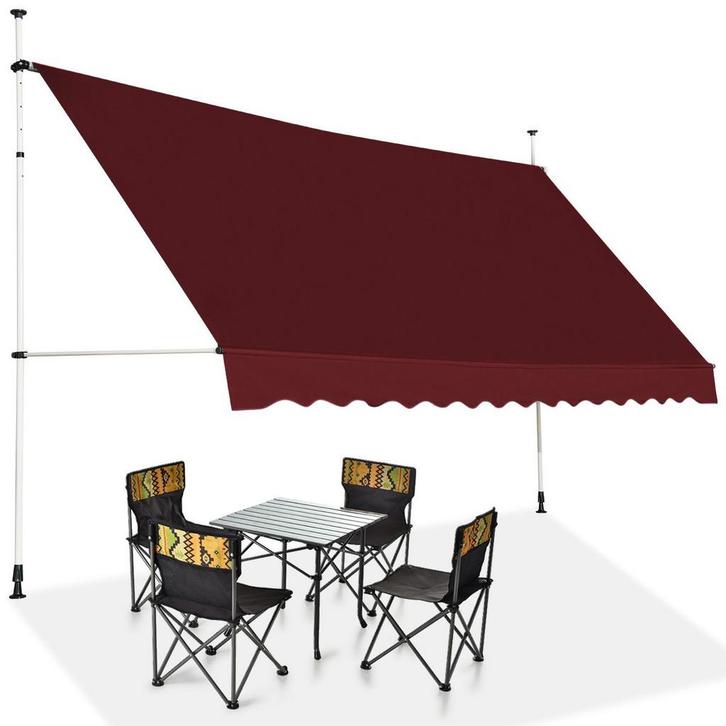 2dekans | Coast Uitschuifbare Zonnescherm 400x200-300 cm, Tuin en Terras, Zonneschermen, Ophalen of Verzenden