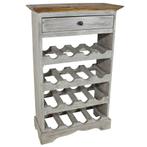 vidaXL Casier à bouteilles bois dacajou massif 55x23x85, Huis en Inrichting, Woonaccessoires | Wijnrekken, Verzenden