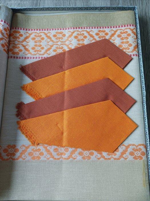 Indanthren - Tafelkleed (5) - 160 cm - 130 cm, Antiek en Kunst, Antiek | Tapijten, Tafelkleden en Textiel