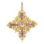 Pendentif - 14 carats Or jaune - Topaze, Antiques 1840, Bijoux, Sacs & Beauté