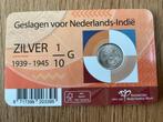 Pays-Bas. 1/10 Gulden 1941 P, historische coincard (Sans, Postzegels en Munten, Munten | Nederland
