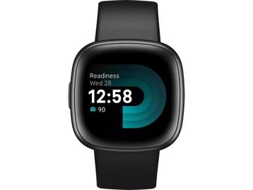 Fitbit Versa 4, Zwart (Zwart) beschikbaar voor biedingen