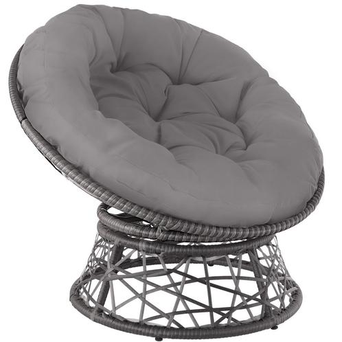 Wicker fauteuil Gargano draaibaar - grijs, Tuin en Terras, Tuinsets en Loungesets, Verzenden