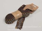 Jute lint band macrame donkerbruin 200cm. juteband, Nieuw
