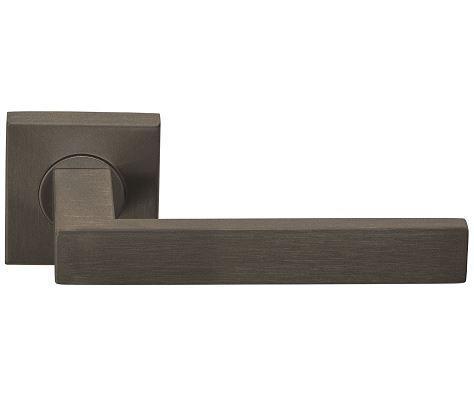 Deurklink BASICS BSQ2-G op vierkant rozet brons, Doe-het-zelf en Bouw, Hang- en Sluitwerk, Klink of Kruk, Nieuw, Overige materialen
