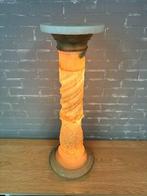 Lampadaire colonne - Albâtre, Marbre - Une colonne avec