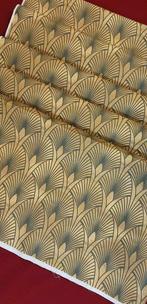 Ultimo ! TISSU avec motif Art déco or, élégance vintage et