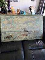 Evert Moll (1878-1955) - Gezicht op de haven Van Rotterdam