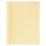 vidaXL Balkonscherm 120x500 cm HDPE beige, Verzenden, Nieuw