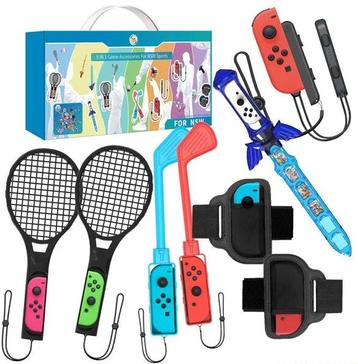 JYS Accessory Set for NSW Sports-9 IN 1 (Switch) NIEUW, Ophalen of Verzenden