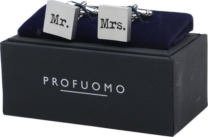 Manchetknoop Profuomo Mr. & Mrs maat  Heren, Handtassen en Accessoires, Manchetknopen, Nieuw, Verzenden