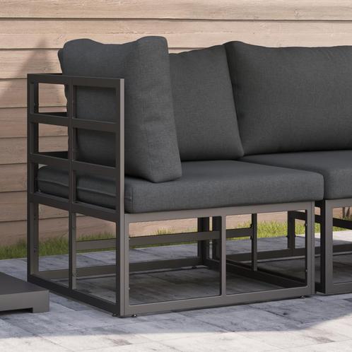 vidaXL Buitenmeubelsets met kussen met kussen Zwart en, Tuin en Terras, Tuinsets en Loungesets, Nieuw, Verzenden