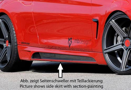 Rieger side skirt | BMW 4-Serie F32 / F33 2013- | ABS | Rech, Auto-onderdelen, Carrosserie, Nieuw, BMW, Verzenden