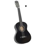 vidaXL Gitaar klassiek beginner en kinderen 1/2 34 zwart, Muziek en Instrumenten, Verzenden, Nieuw
