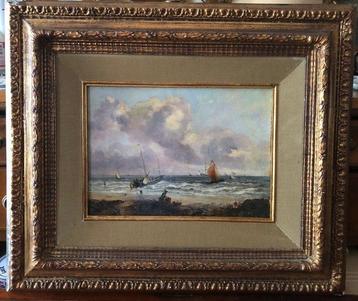 Abraham Hulk (1813-1897), Atelier de - Marina con pescatori