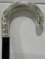 Wandelstok - Hout, Zilver, Antiek en Kunst