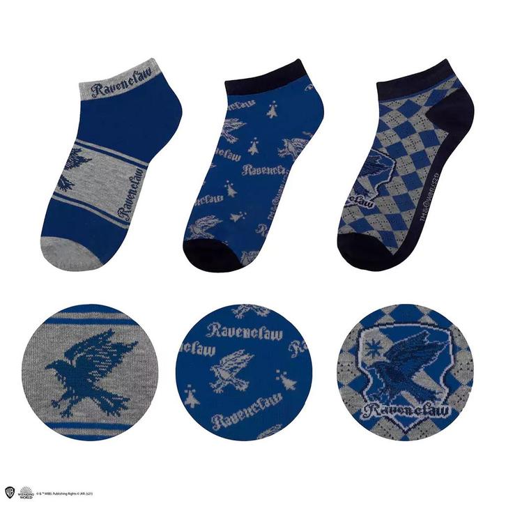Harry Potter Ravenclaw Enkelsokken (3 stuks), Verzamelen, Harry Potter, Nieuw, Ophalen of Verzenden