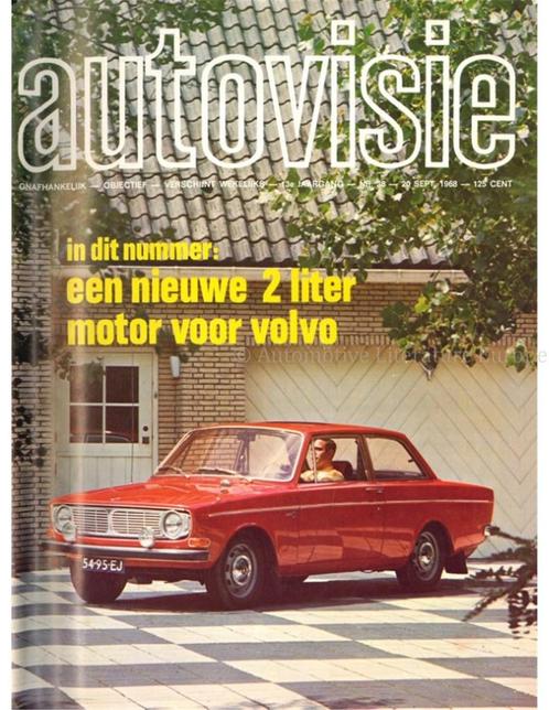 1968 AUTOVISIE MAGAZINE 38 NEDERLANDS, Livres, Autos | Brochures & Magazines
