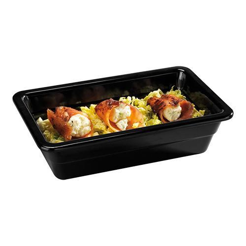 Gastronorm bak zwart melamine | 1/4 GN | 26,5x16,2x6,5(h)cm, Zakelijke goederen, Horeca | Keukenapparatuur, Nieuw in verpakking