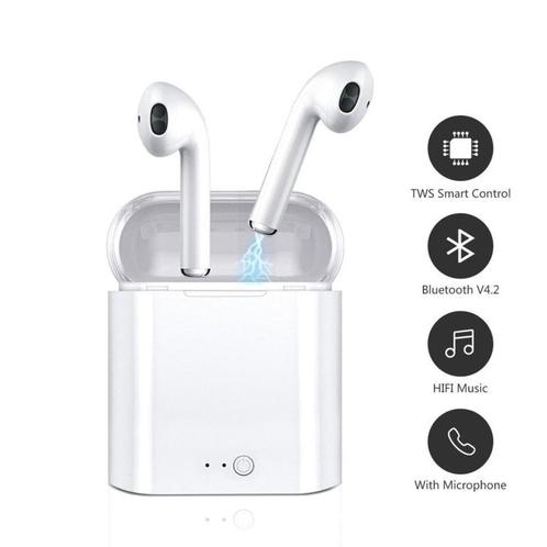 Bluetooth in-ear oortjes in ear draadloos i7s geen airpods *, Audio, Tv en Foto, Hoofdtelefoons, Nieuw, Verzenden