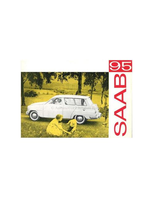 1960 SAAB 95 BROCHURE ENGELS (USA), Livres, Autos | Brochures & Magazines, Enlèvement ou Envoi