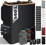 Wasmand 3 vakken - Met deksel - 140 Liter - Zwart - KESSER®, Vêtements | Femmes, Vêtements Femmes Autre, Verzenden