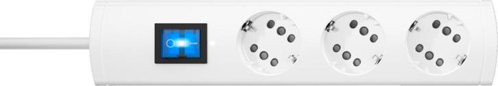 Kopp Duoversal Plus Snoer Centraal 3V/6V Schakelaar 1.4M Wit, Doe-het-zelf en Bouw, Elektriciteit en Kabels, Verzenden