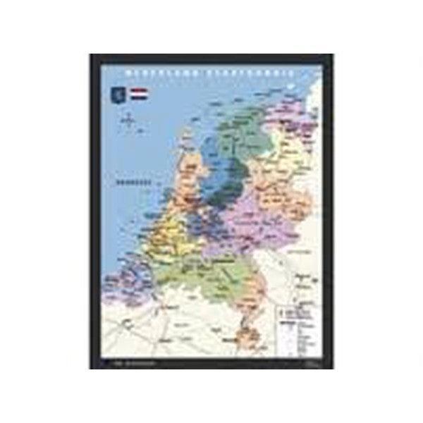 Klassikale kaart Nederland Staatkundig (zie omschrijving), Boeken, Schoolboeken, Verzenden