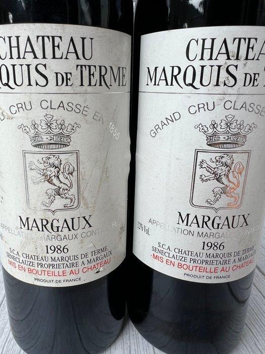 1986 Chateau Marquis de Terme - Margaux 4ème Grand Cru, Verzamelen, Wijnen