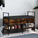 vidaXL Schoenenbank 85,5x42x57,5 cm bewerkt hout gerookt, Verzenden, Nieuw