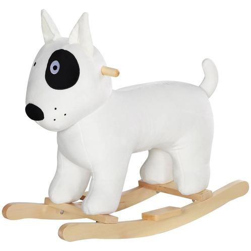 TRUUSK Schommeldier Hond Met Geluidsfunctie - Houten Poten e, Kinderen en Baby's, Speelgoed | Buiten | Speelhuisjes, Verzenden